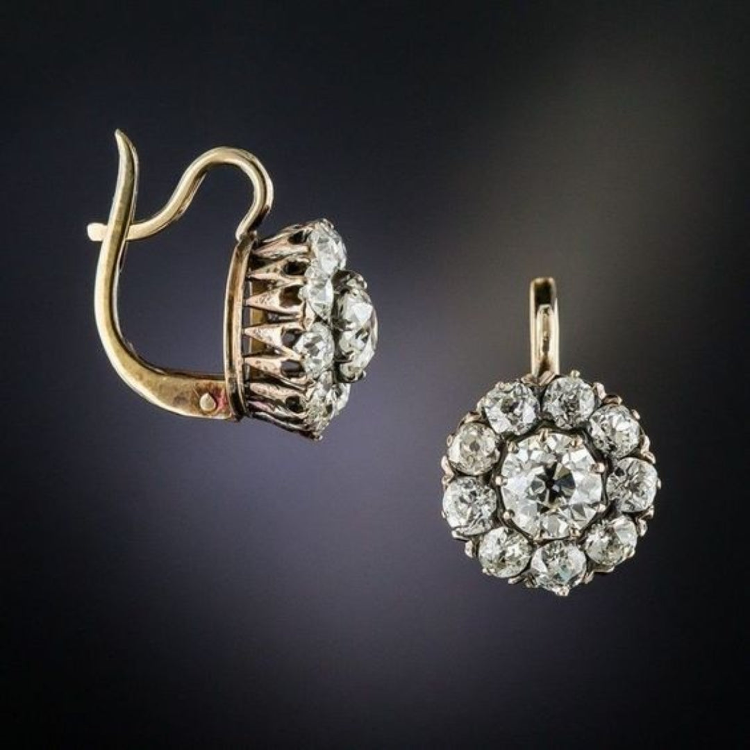 Aretes Gemas Vintage Brillantes