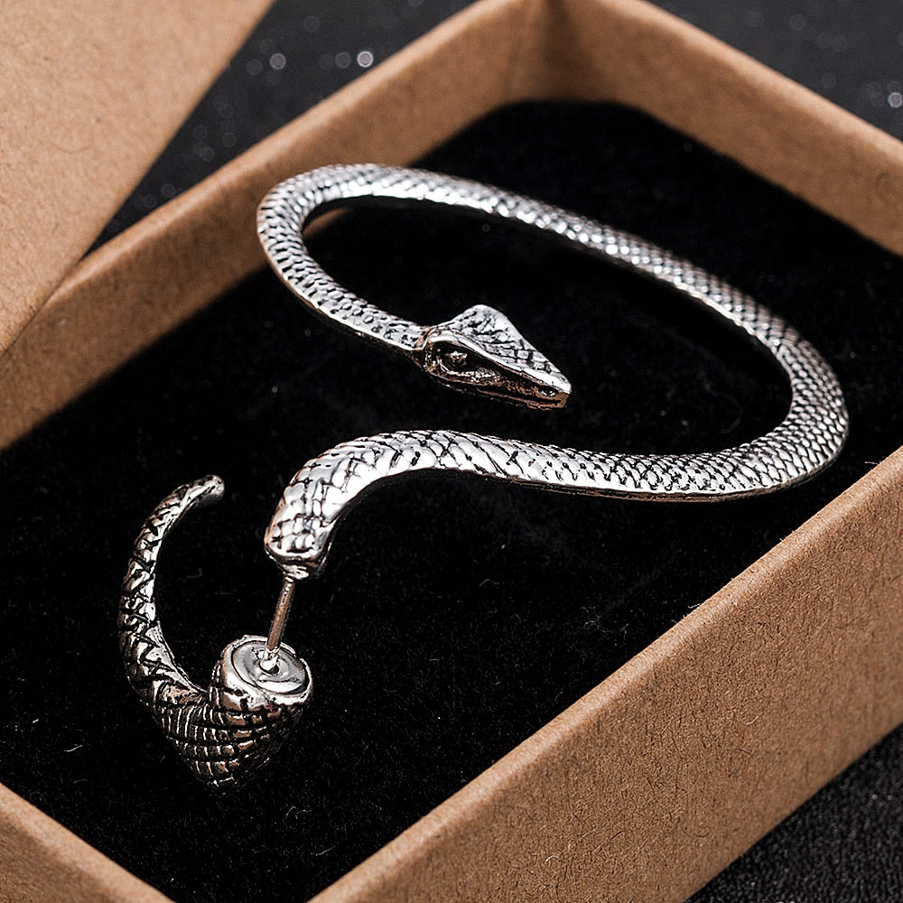 Aretes de Serpiente en Plata 925