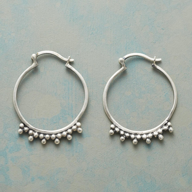 Aretes Aros en Plata Vintage