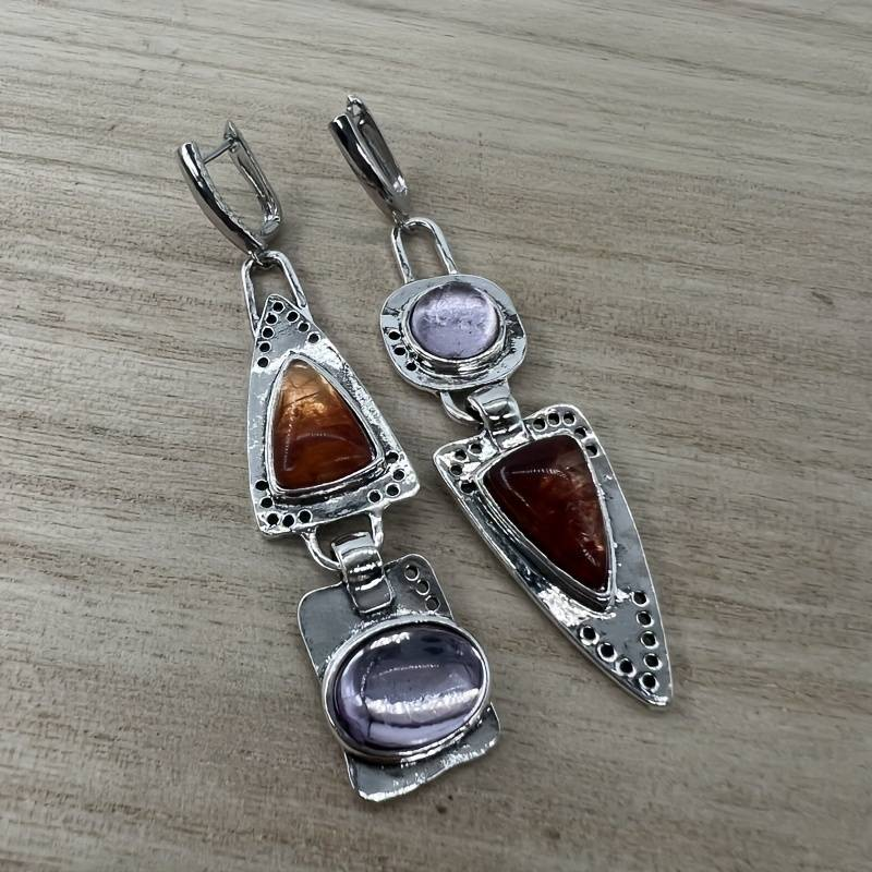 Aretes en Plata y Cristal Vintage